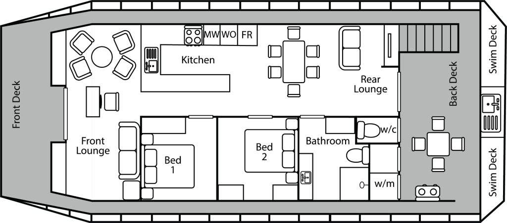 houseboat floorplan